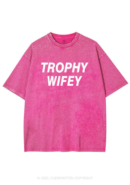 Trophy Wifey Y2K Washed Tee Cherrykitten