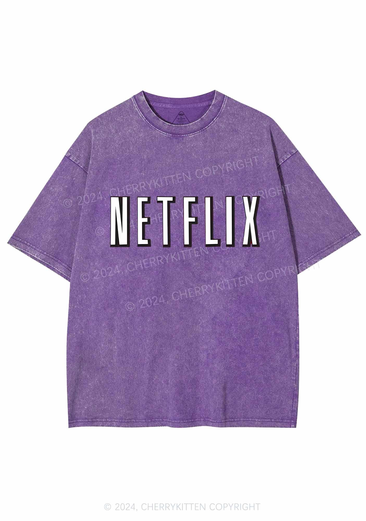 Netflix Y2K Valentine's Day Washed Tee Cherrykitten