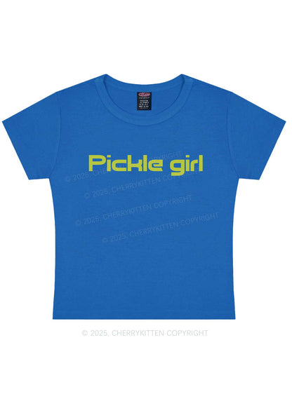 Pickle Girl Y2K Baby Tee Cherrykitten