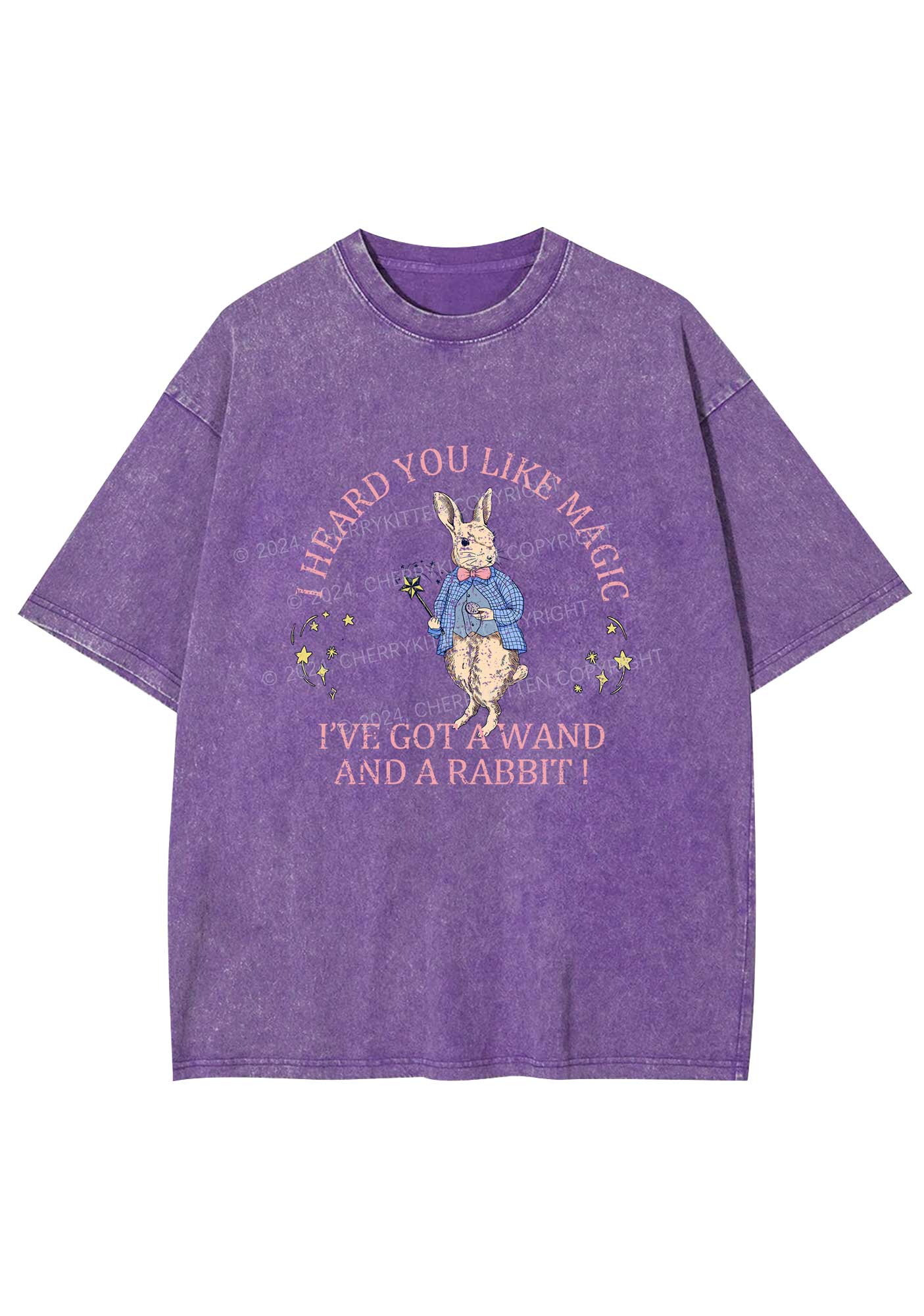 Wand Rabbit Y2K Washed Tee Cherrykitten