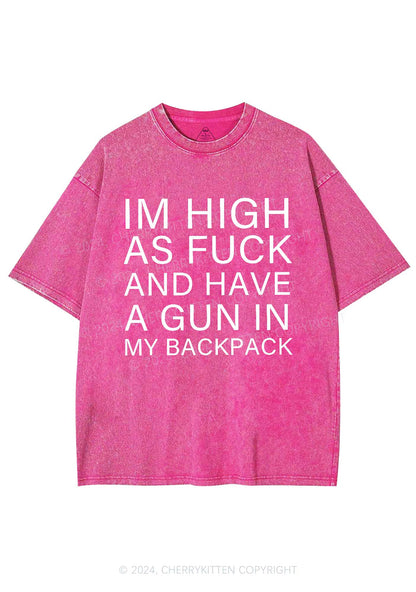 Im High Y2K Valentine's Day Washed Tee Cherrykitten