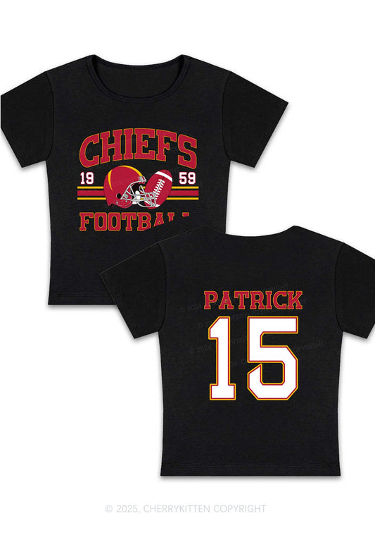 Custom Football Team Y2K Super Bowl Baby Tee Cherrykitten