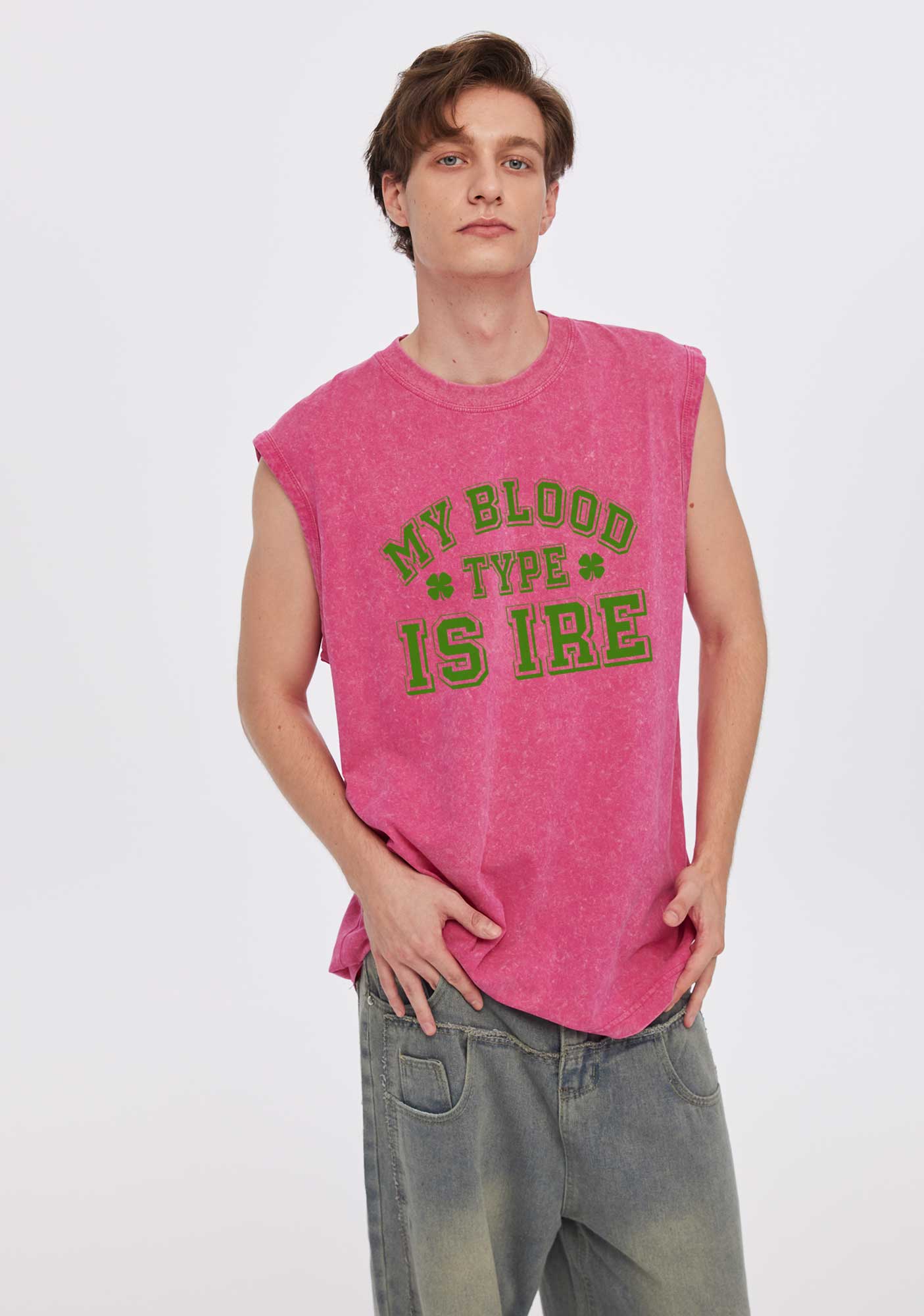 Blood Type Is Ire St Patricks Y2K Washed Tank Cherrykitten