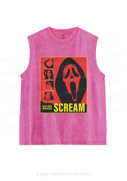 Scream New York Halloween Y2K Washed Tank Cherrykitten