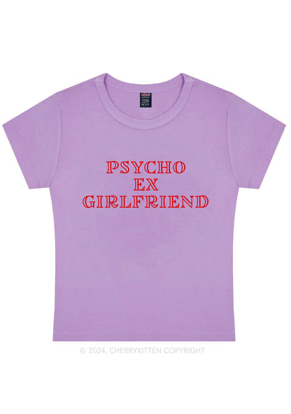 Psycho Ex Girlfriend Y2K Baby Tee Cherrykitten