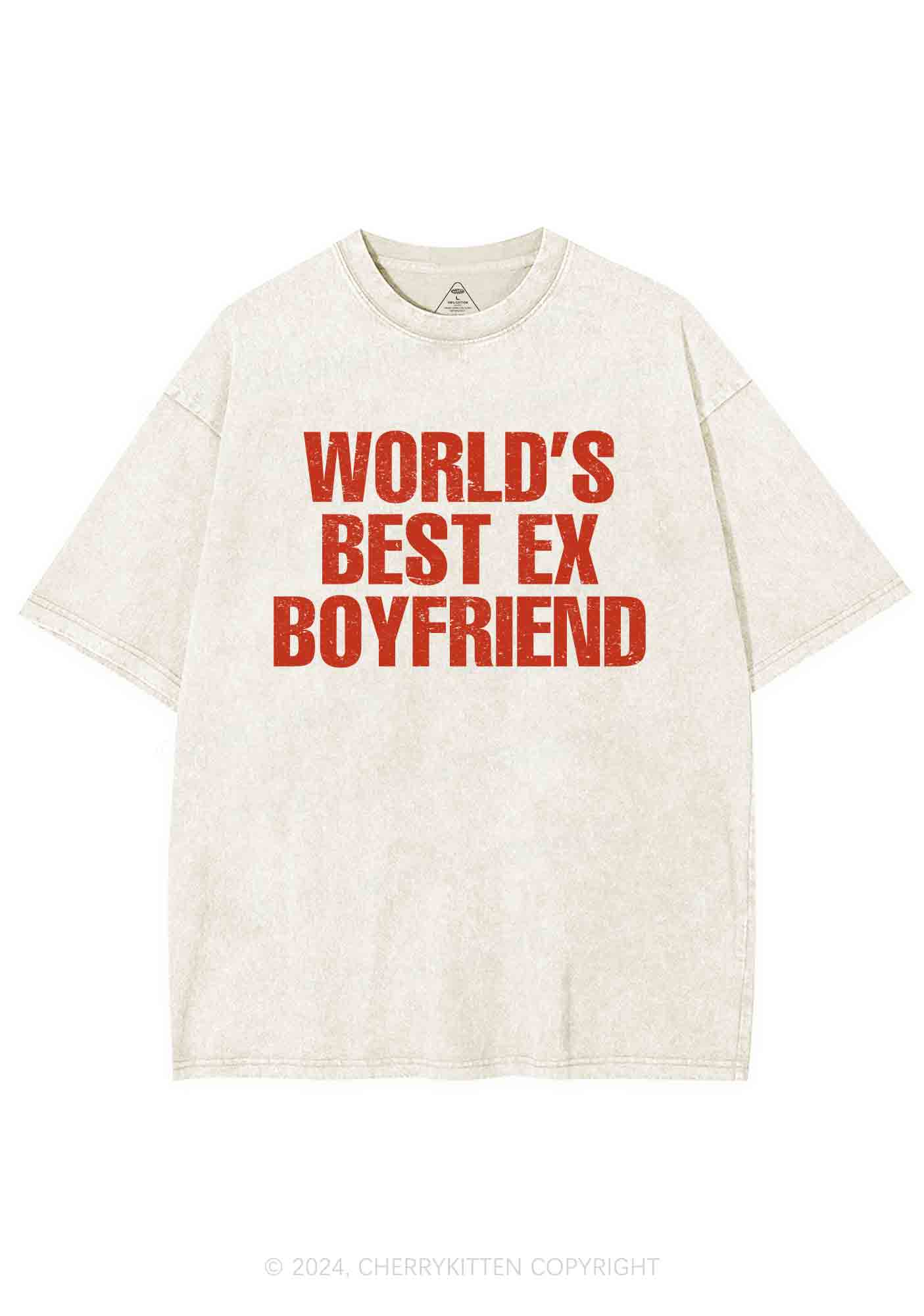 Best Ex Boyfriend Y2K Washed Tee Cherrykitten