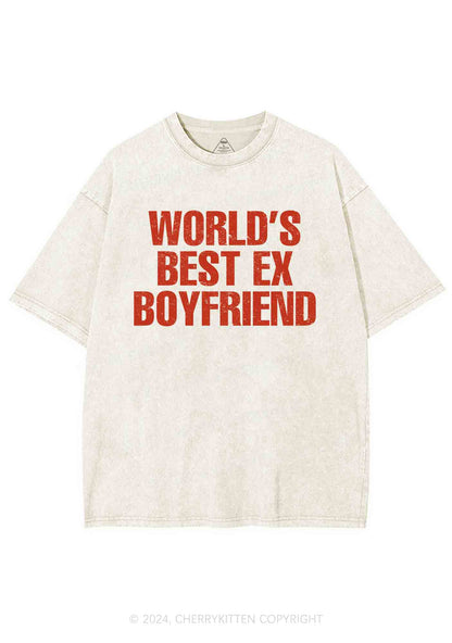 Best Ex Boyfriend Y2K Washed Tee Cherrykitten