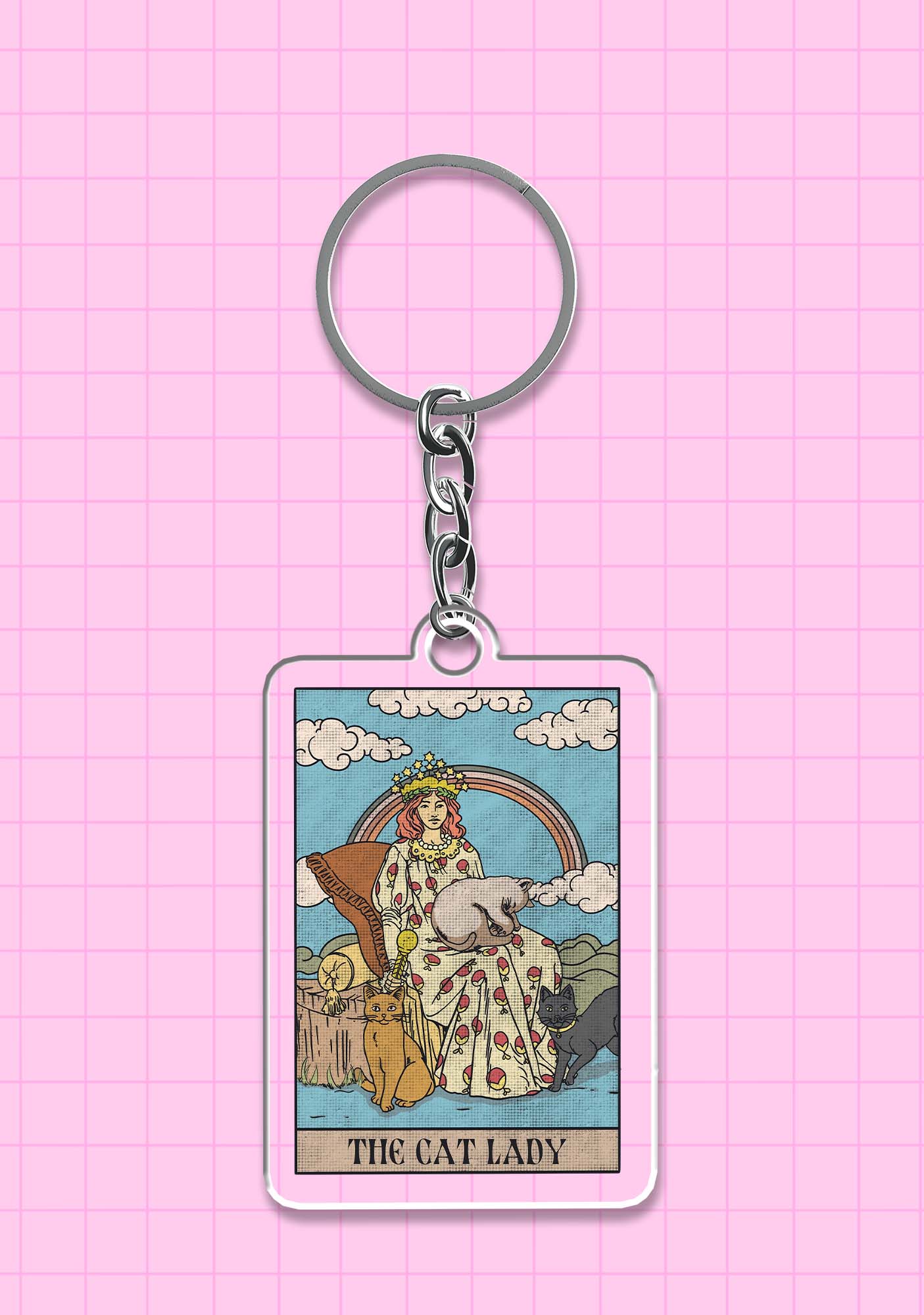 The Cat Lady 1Pc Y2K Keychain Cherrykitten