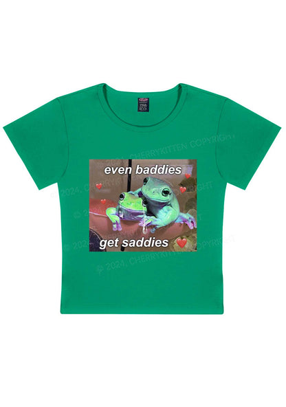 Two Baddie Frogs Y2K Baby Tee Cherrykitten