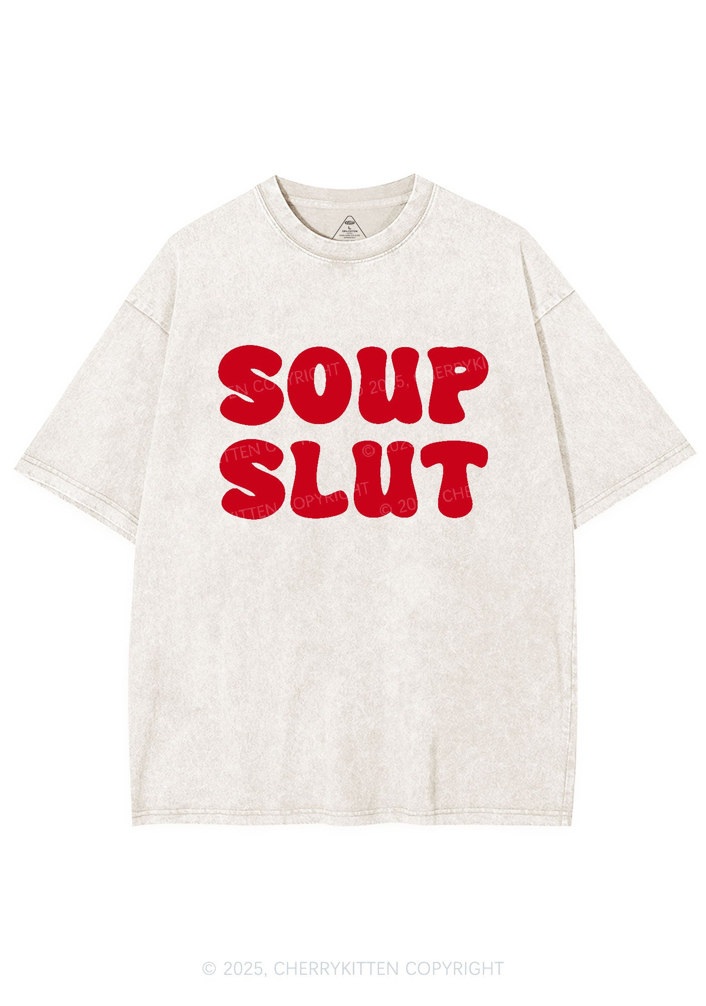 Soup Slxt Y2K Washed Tee Cherrykitten