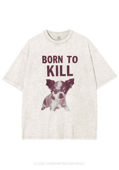 Born To Kill Y2K Washed Tee Cherrykitten