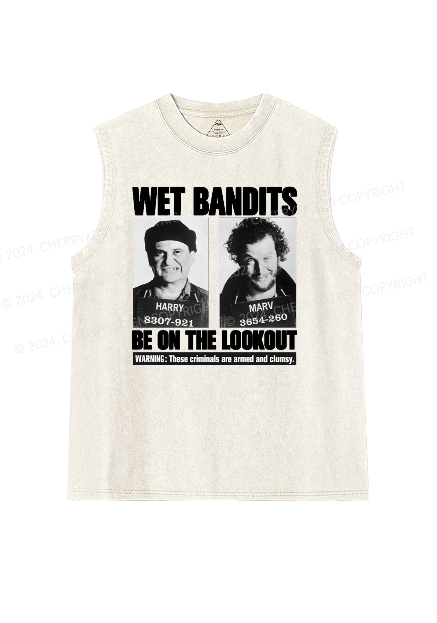 Christmas Wet Bandits Y2K Washed Tank Cherrykitten