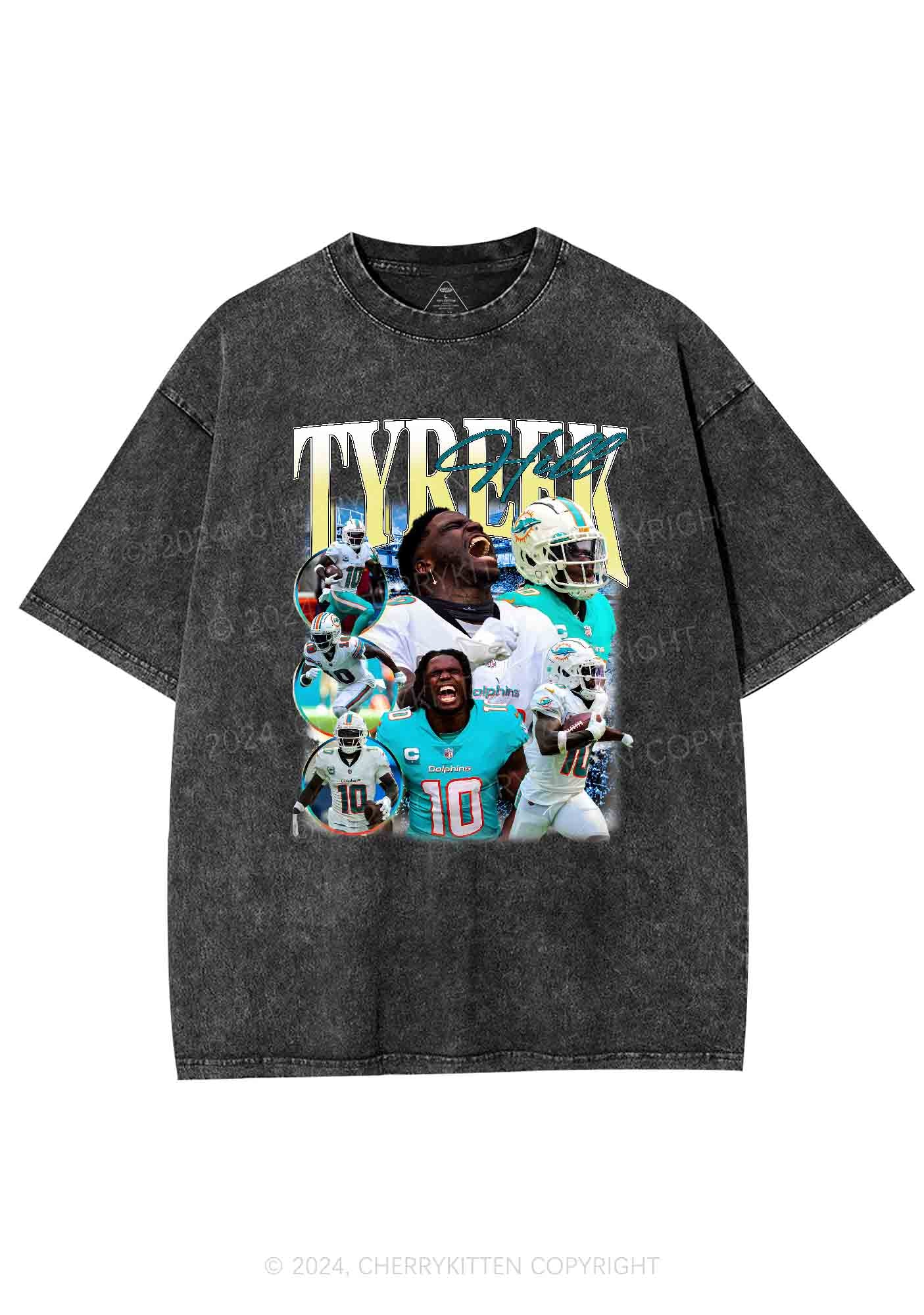 Yellow Hill Y2K Super Bowl Washed Tee Cherrykitten