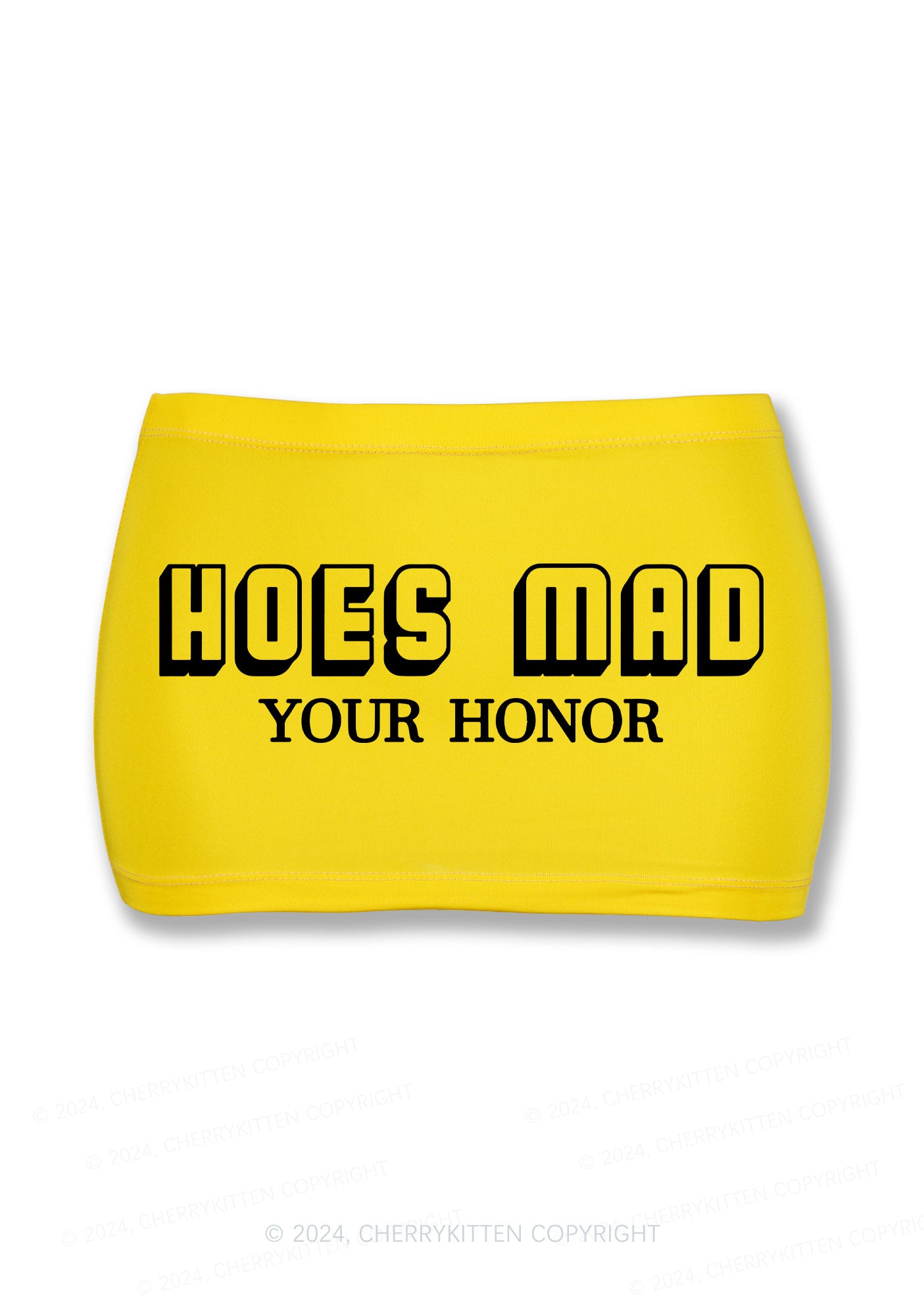 Hoes Mad Your Honor Y2K Mini Hip Skirt Cherrykitten