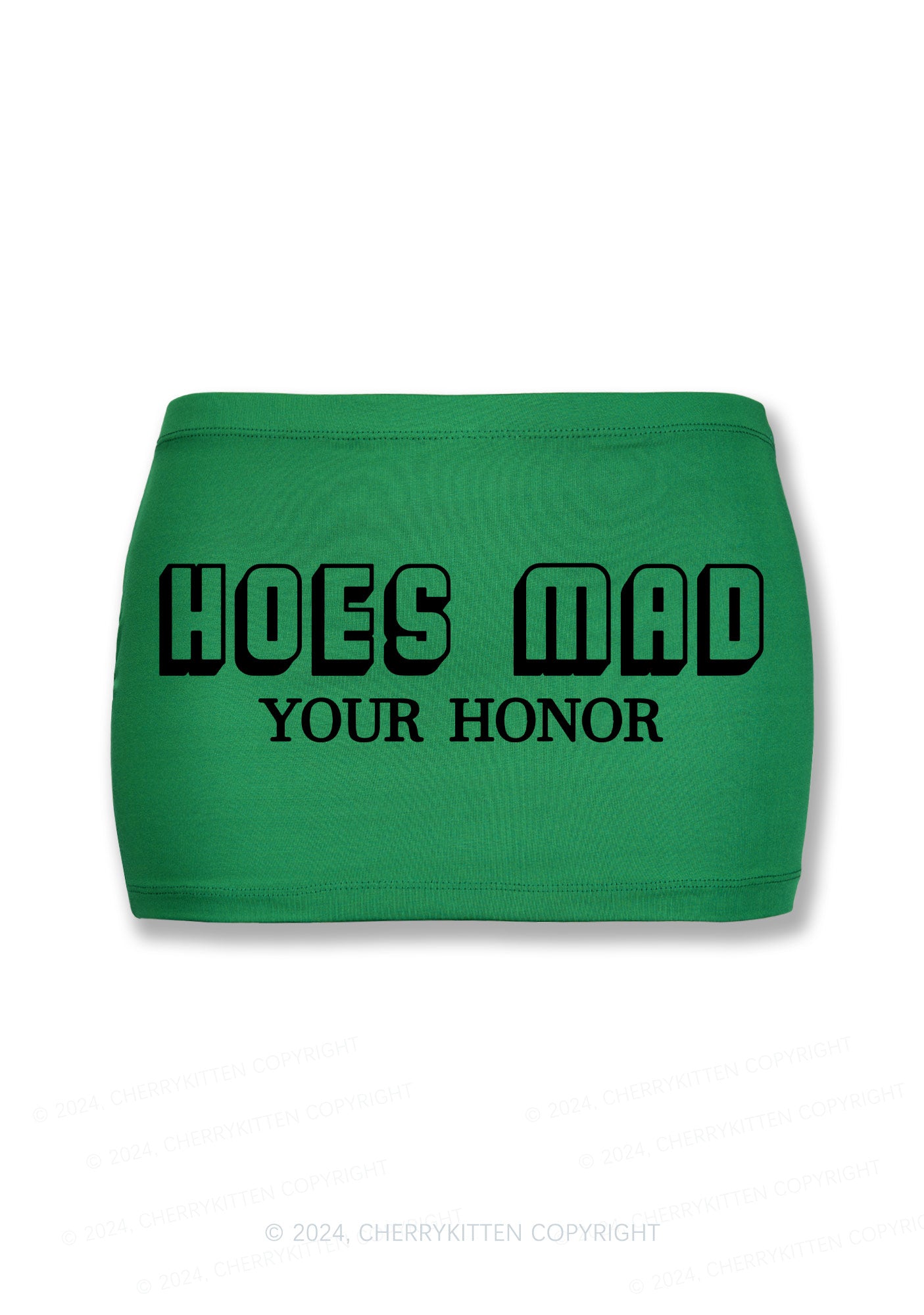 Hoes Mad Your Honor Y2K Mini Hip Skirt Cherrykitten