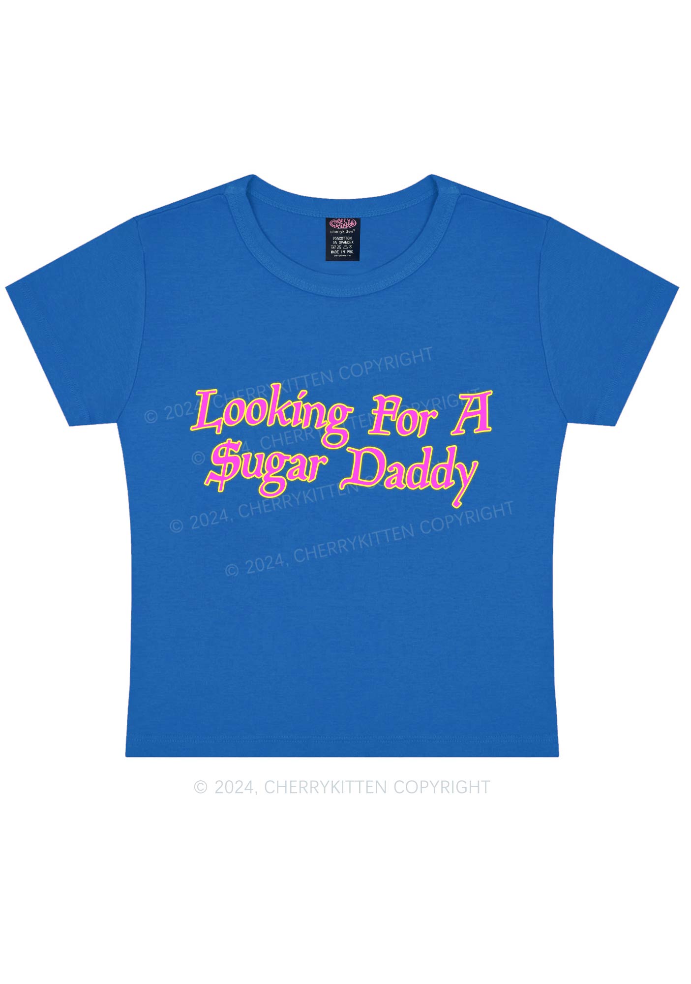 Looking For Sugar Daddy Y2K Baby Tee Cherrykitten