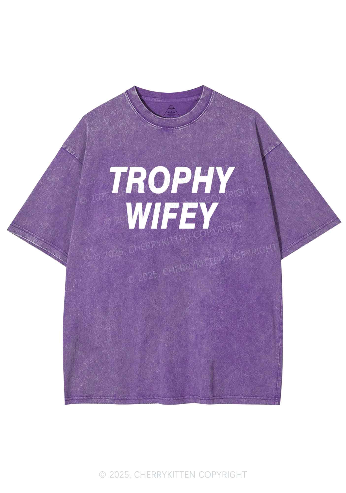 Trophy Wifey Y2K Washed Tee Cherrykitten