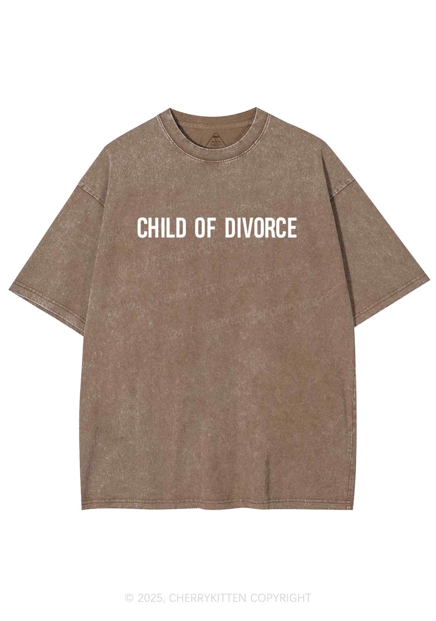 Child Of Divorce Y2K Washed Tee Cherrykitten