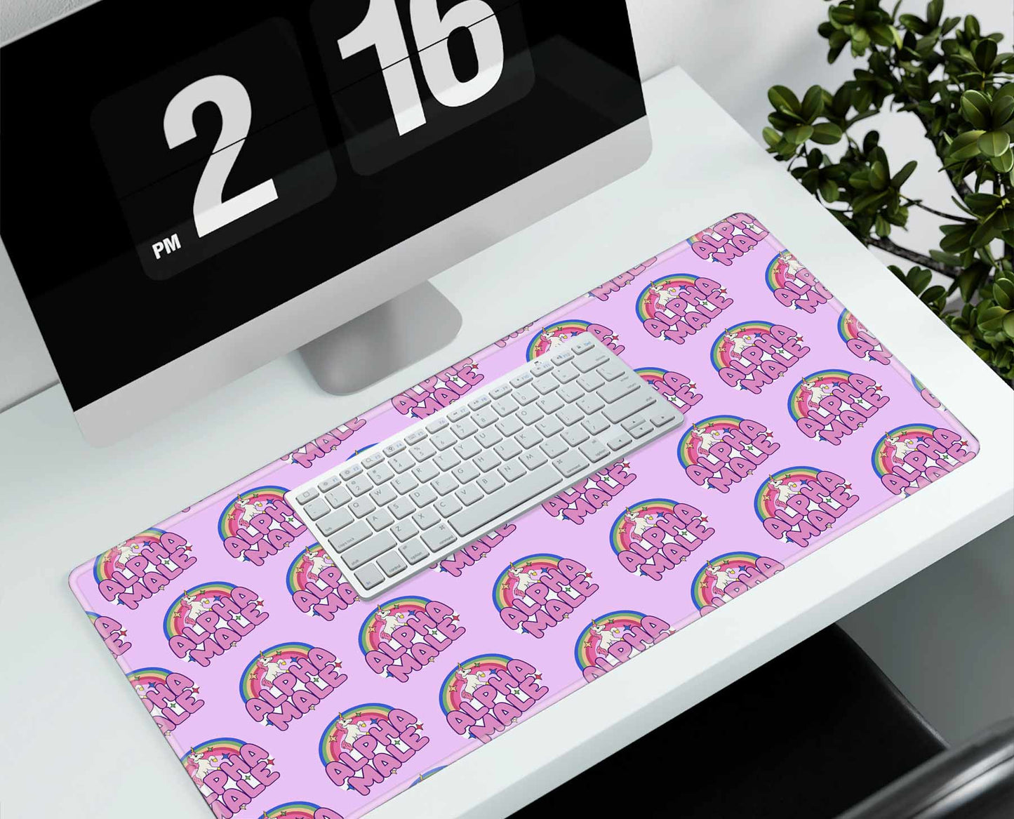 Alpha Male Y2K Desk Mat Cherrykitten