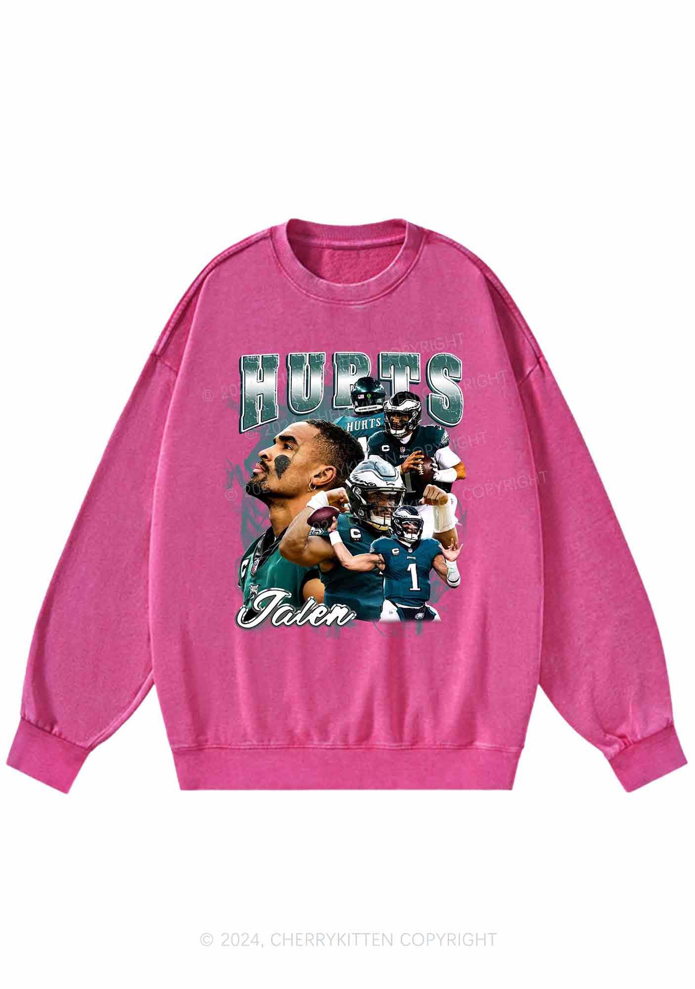 Hurts Y2K Super Bowl Washed Sweatshirts Cherrykitten