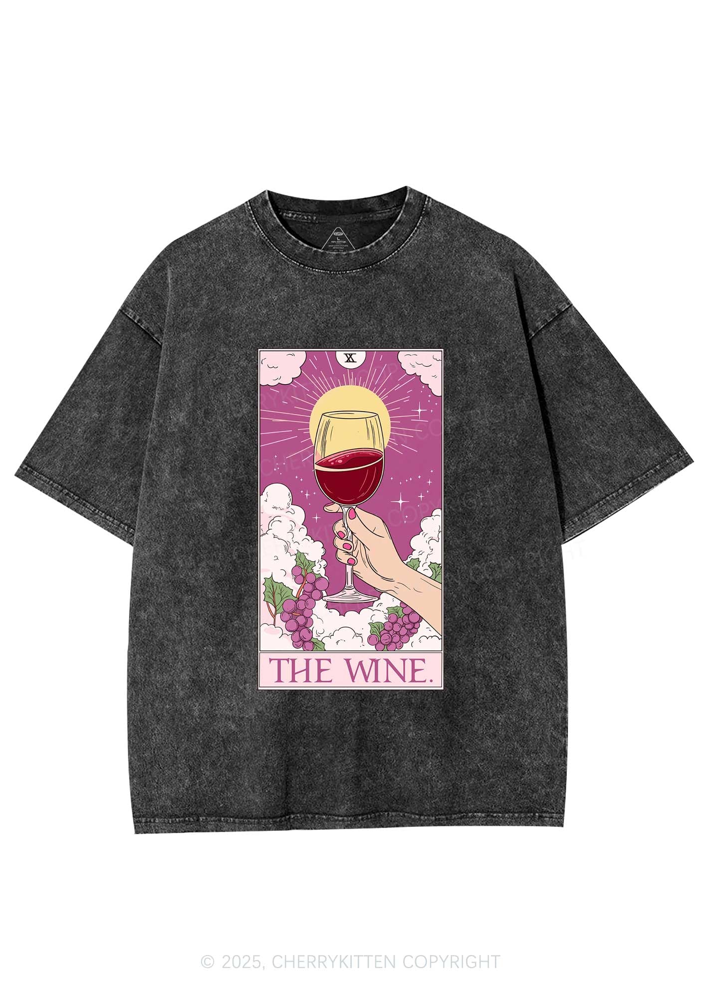 The Wine Y2K Washed Tee Cherrykitten