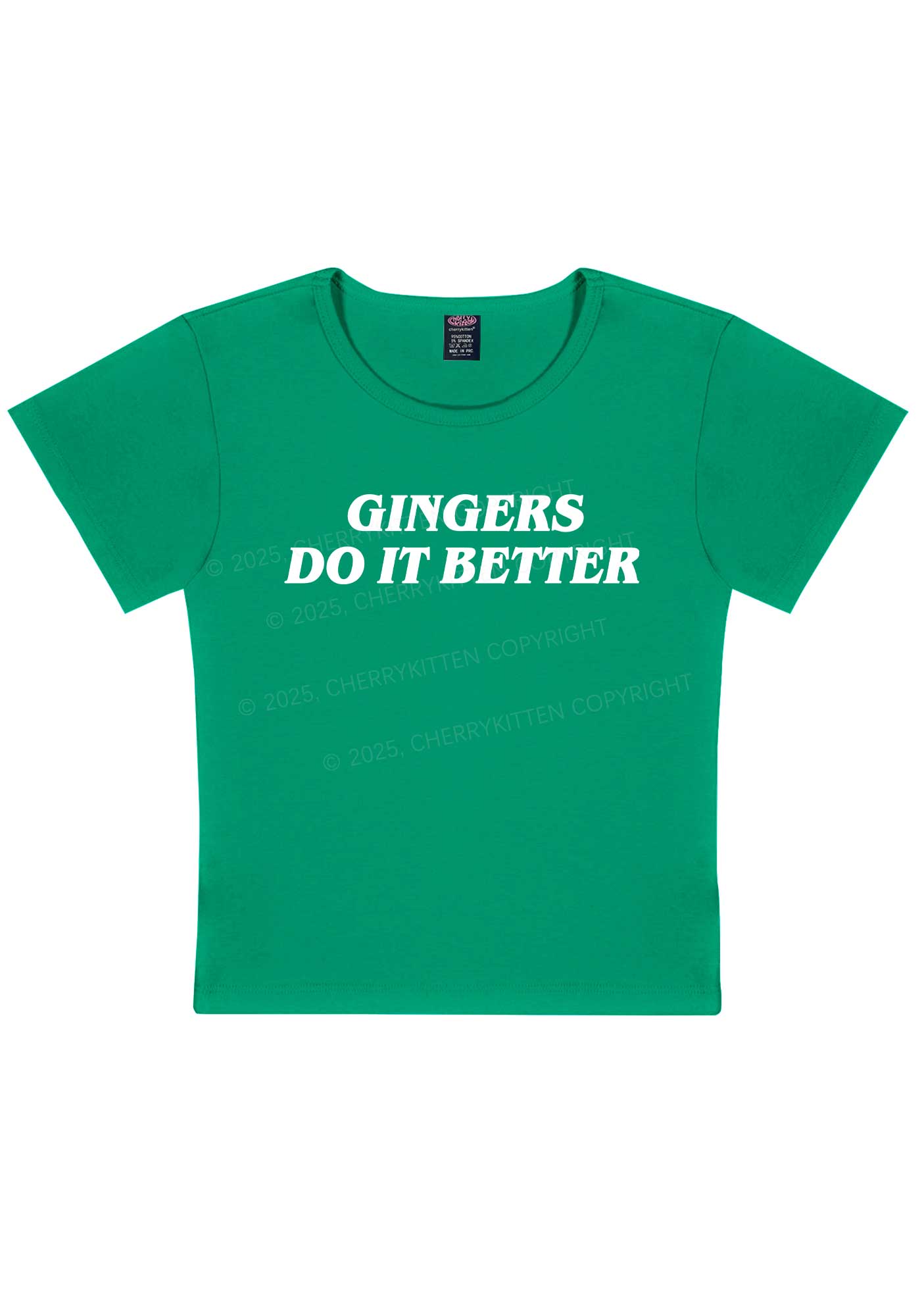 Gingers Do It Better Y2K Baby Tee Cherrykitten