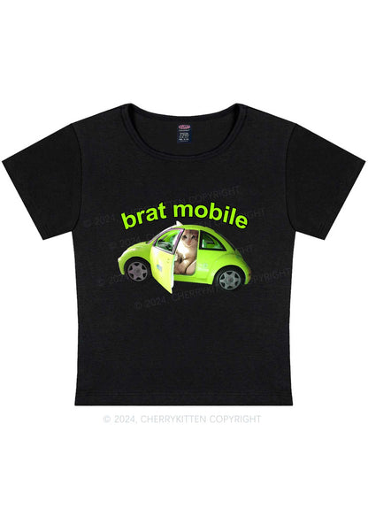 Brat Mobile Y2K Baby Tee Cherrykitten