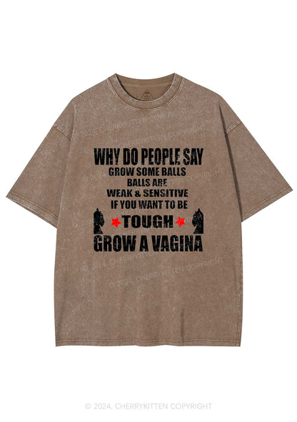 Grow Tough Y2K Washed Tee Cherrykitten