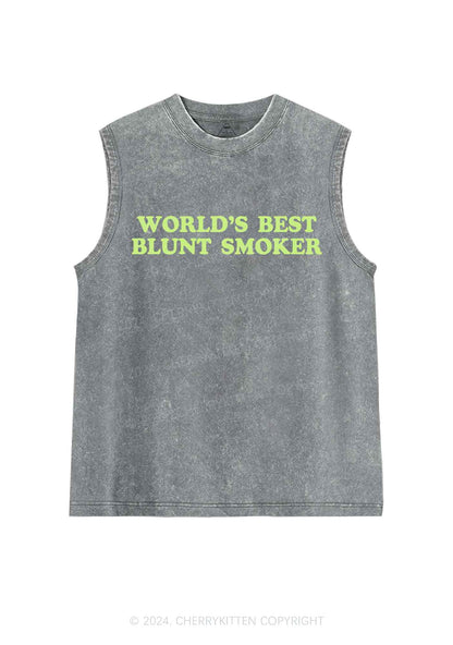 Best Blunt Smoker Y2K Washed Tank Cherrykitten