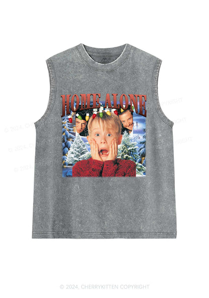 Christmas Home Alone Boy Y2K Washed Tank Cherrykitten