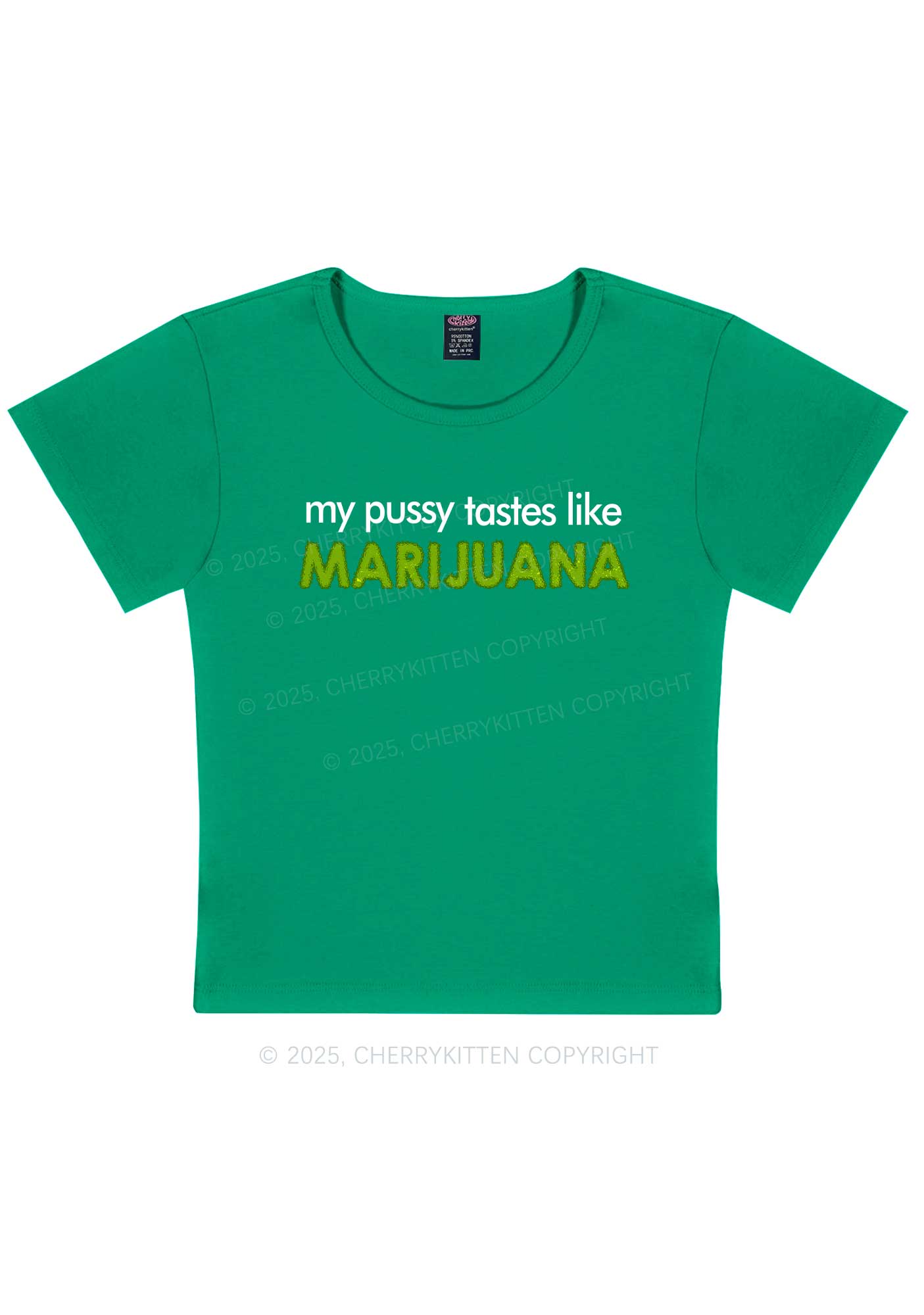 My Puxxy Tastes Y2K Baby Tee Cherrykitten