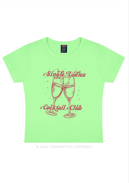 Single Ladies Y2K Valentine's Day Baby Tee Cherrykitten