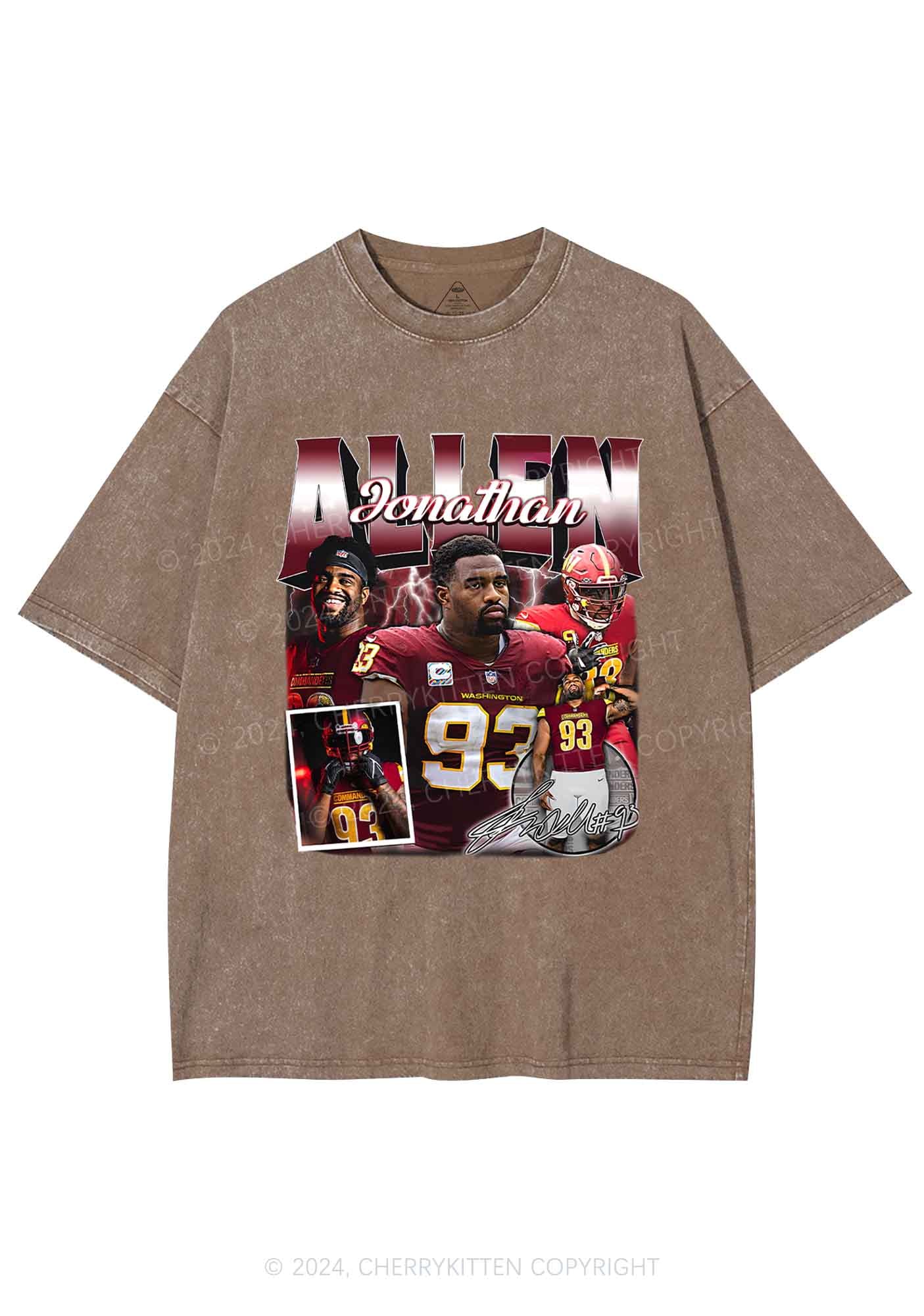 Red Allen Y2K Super Bowl Washed Tee Cherrykitten