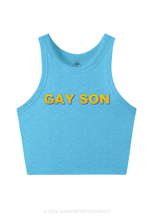 Gay Son Y2K Crop Tank Top Cherrykitten