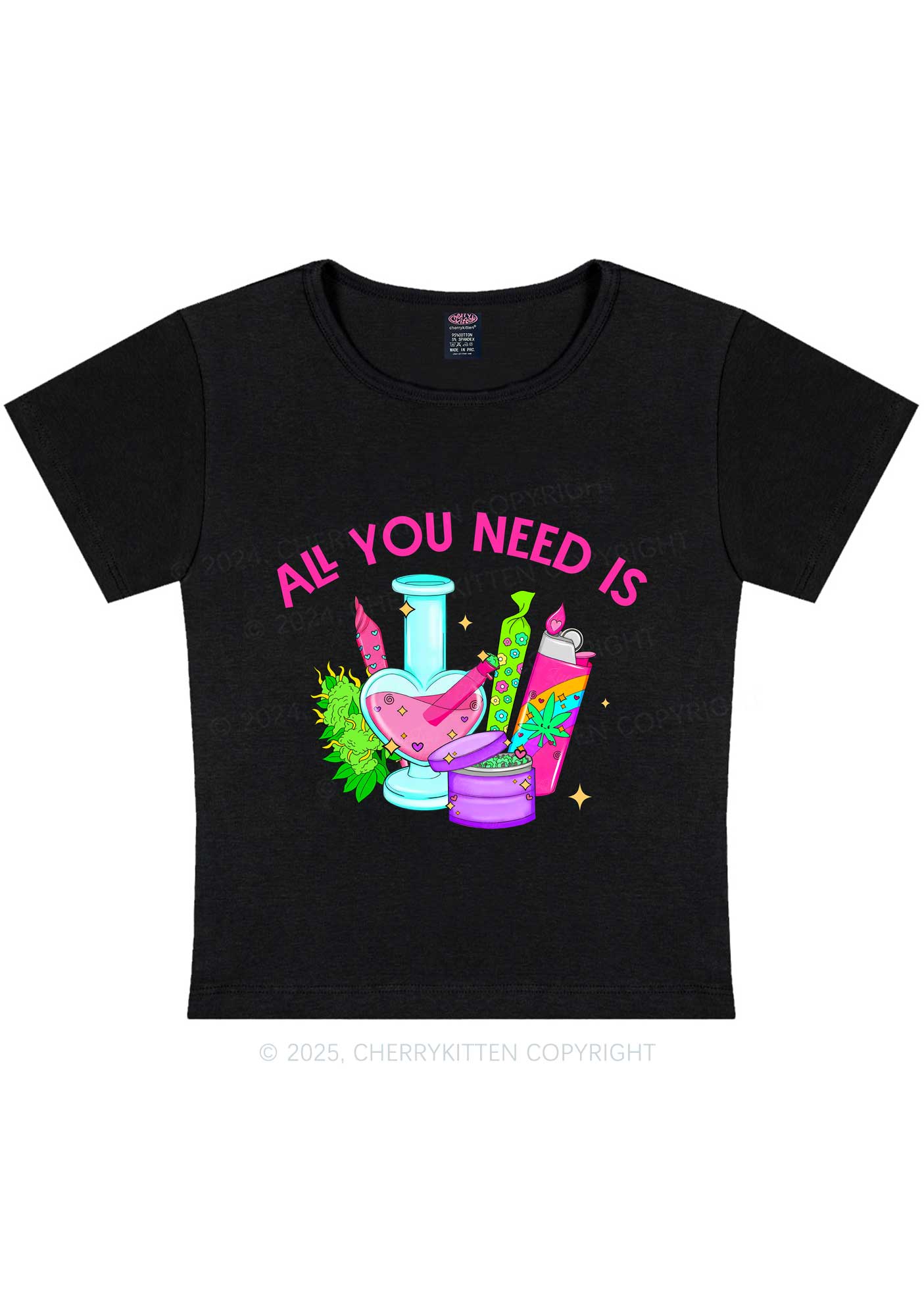 All You Need Is Y2K Baby Tee Cherrykitten