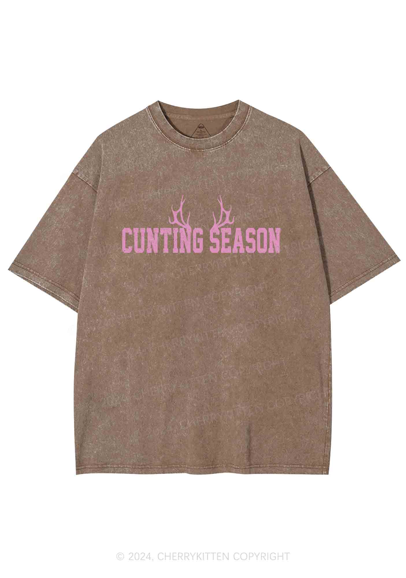 Cunting Season Y2K Washed Tee Cherrykitten