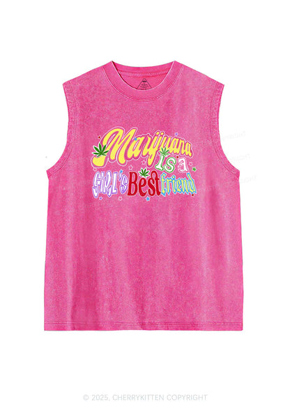 Girls Best Friend Y2K Washed Tank Cherrykitten