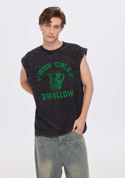 Irish Girls Swallow St Patricks Y2K Washed Tank Cherrykitten