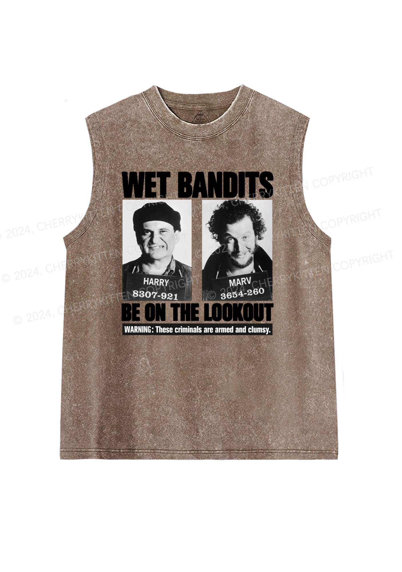 Christmas Wet Bandits Y2K Washed Tank Cherrykitten