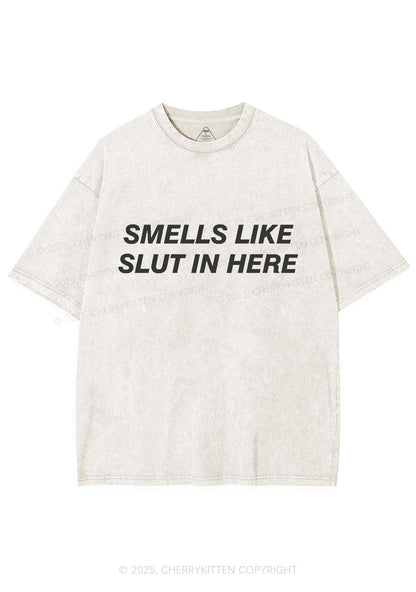 Smells Like Slxt Y2K Washed Tee Cherrykitten