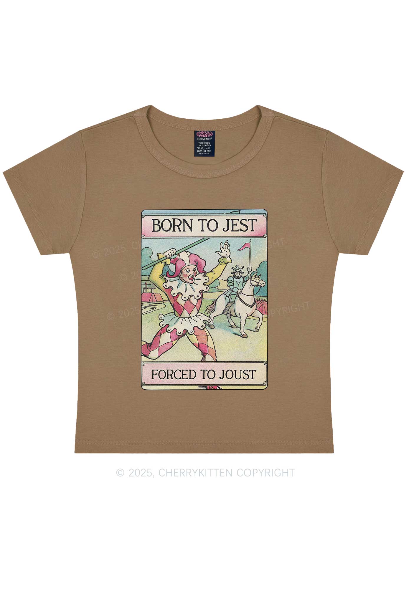 Forced To Joust Y2K Baby Tee Cherrykitten