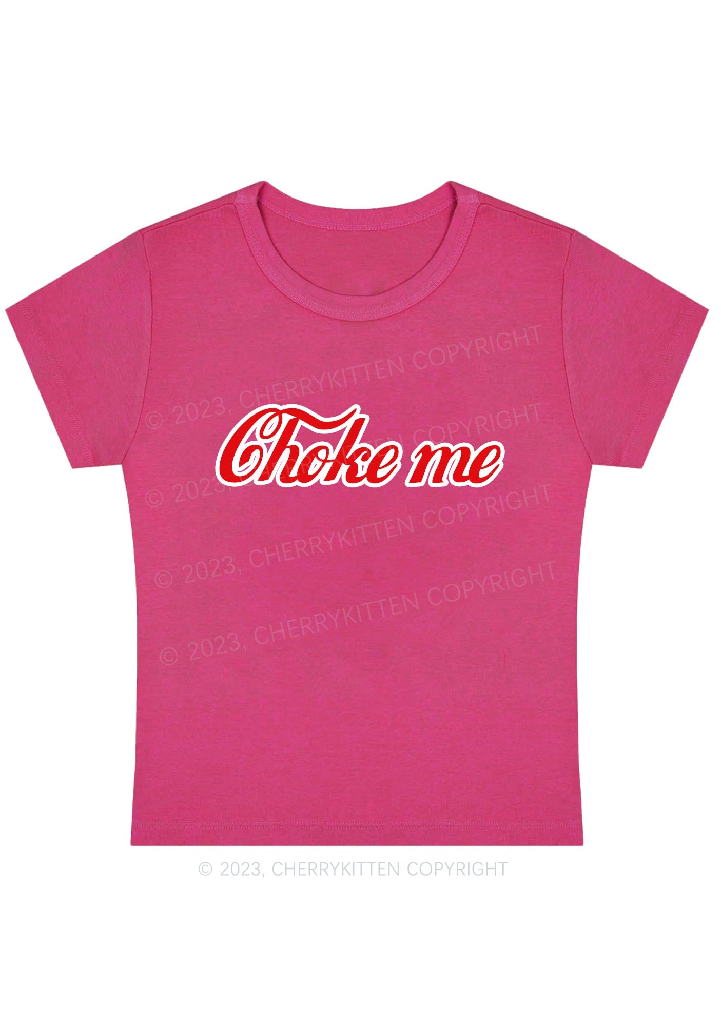 Curvy Choke Me Y2K Baby Tee Cherrykitten