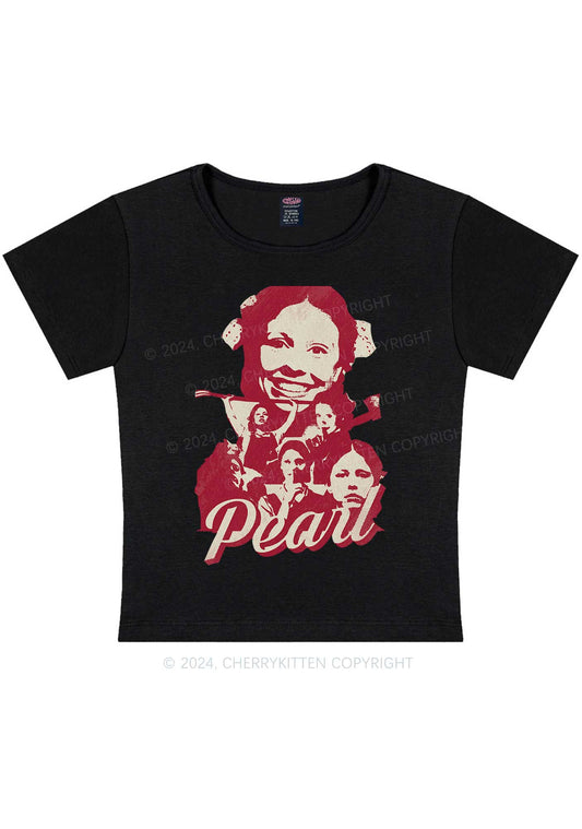 Halloween Pearl Smile Y2K Baby Tee Cherrykitten