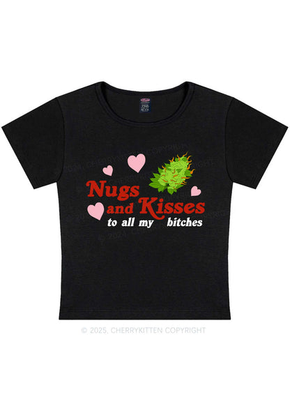 Nxgs And Kisses Y2K Baby Tee Cherrykitten