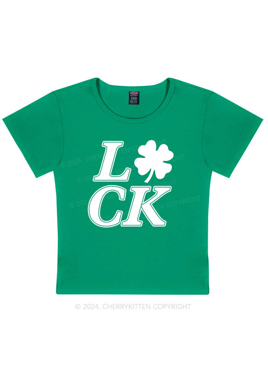 I Love CK St Patricks Y2K Baby Tee Cherrykitten