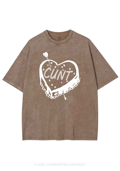 Cxxt Cake Y2K Valentine's Day Washed Tee Cherrykitten