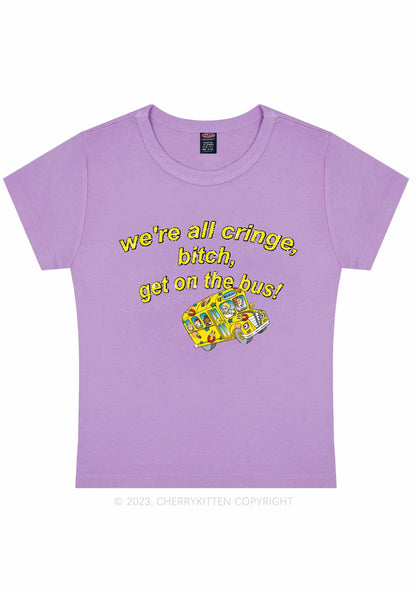 All Cringe Y2K Baby Tee Cherrykitten