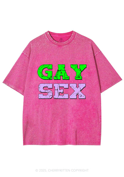 Gay Six Y2K Washed Tee Cherrykitten