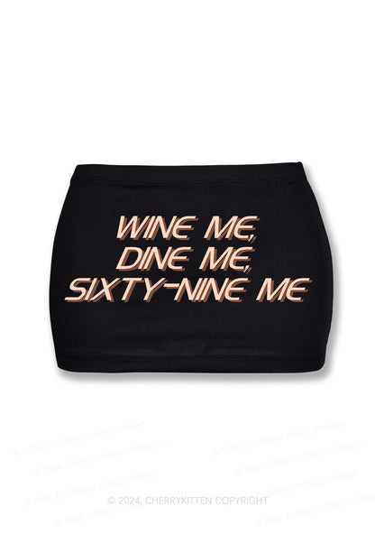 Wine Me Dine Me Y2K Mini Hip Skirt Cherrykitten