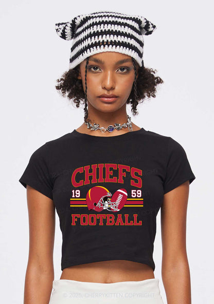 Custom Football Team Y2K Super Bowl Baby Tee Cherrykitten